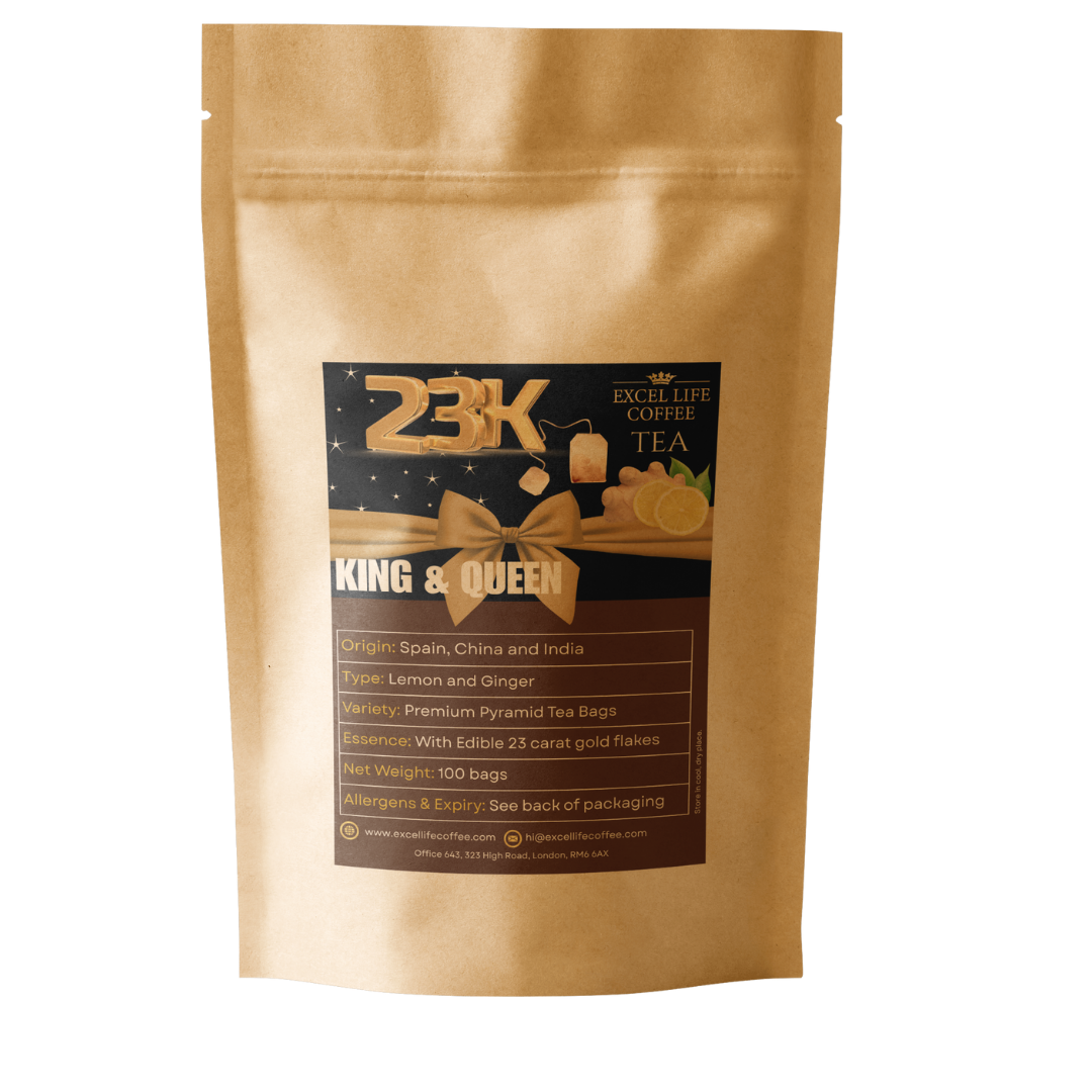 KING & QUEEN - Premium Lemon & Ginger Tea Experience 25, 100 bags or 250g loose leaf *SAVE more on SUBSCRIPTIONS*