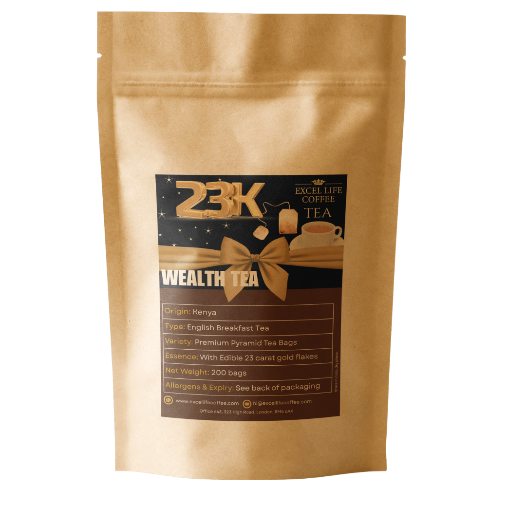 WEALTH TEA - Premium English Breakfast Tea Experience 25, 100, 200 bags or 250g loose leaf *SAVE more on SUBSCRIPTIONS*